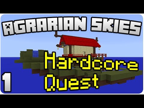 MINECRAFT | Agrarian Skies: Hardcore Quest feat. Batman | Episode 1