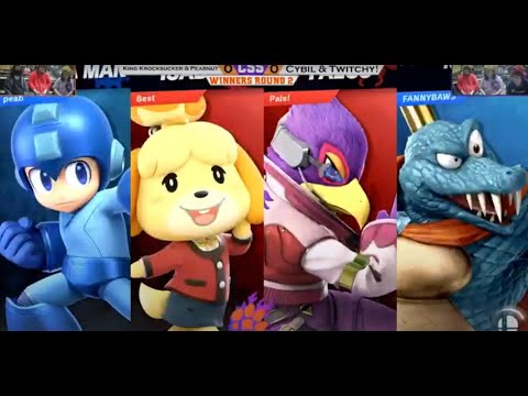CSS 38 Doubles - LS - Cybil & Twitchy! (Isa/Falco) vs. Krocksucker & Peabnut (KKR/Mega Man) - SSBU