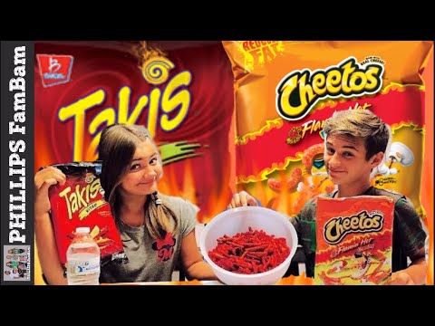 HOT CHEETOS AND TAKIS CHALLENGE | BRO vs SIS Edition | HOT SAUCE ADDED Video