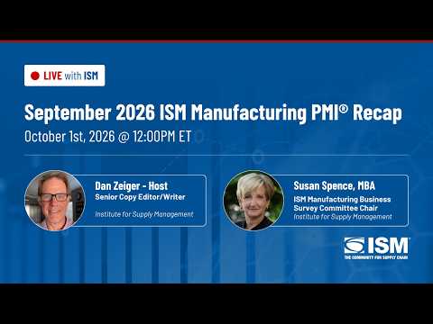 September 2026 ISM Manufacturing PMI Report Recap ...