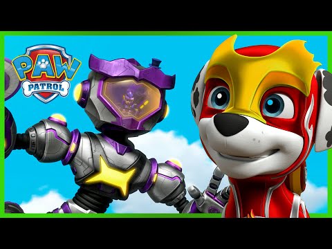 Mighty Marshall Stops the Robot And MORE! - PAW Patrol Rescue Episode - Cartoons for kids