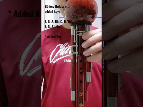 Full range of Bb Key Hulusi with added keys #葫芦丝 #woodwind #instrument