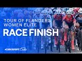 BREAKAWAY SPRINT 💨 | Tour Of Flanders 2024 Women's Elite Race Finish | Eurosport Cycling