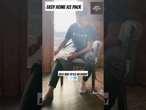 Try this! Best homemade ice pack. Perfect for ankle, knee, or shoulder injuries 🤕🤯 #pain #ankle #ice