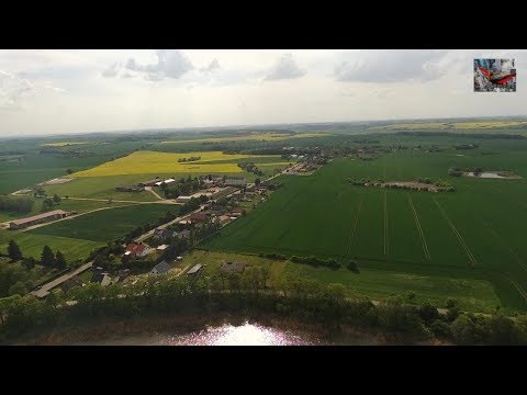 ➤ Luftaufnahme von Wollin und Friedefeld (Landkreis Vorpommern-Greifswald) in Mecklenburg-Vorpommern