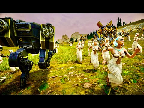 TRANSFORMERS ARMY, T45 SHOTGUN & CLEOPATRA VS 3,000,000 ALIENS  ULTIMATE EPIC BATTLE SIMULATOR 2