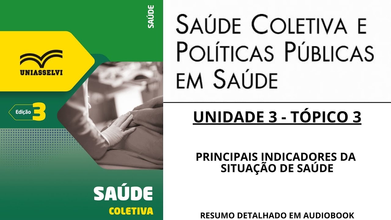 [09] SAÚDE COLETIVA E POLÍTICAS PÚBLICAS EM SAÚDE - UNIDADE 3 TÓPICO 3 (resumo em audiobook)