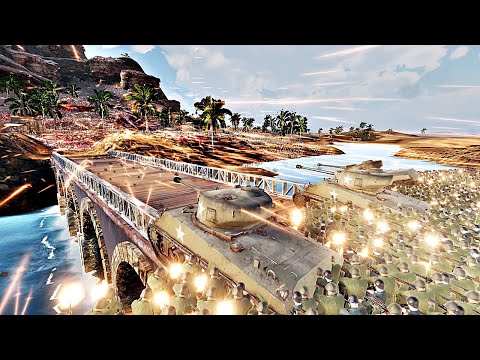 CAN WW2 SOLDIERS STOP ZOMBIE HORDE FROM CROSSING THE BRIDGE - Ultimate Epic Battle Simulator 2 UEBS