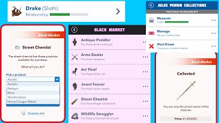 BITLIFE BLACK MARKET EXPANSION | Buying weapons & illegal substances | Becoming a museum owner