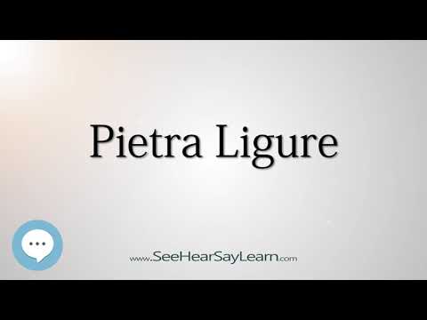Pietra Ligure (How to Pronounce Cities of the World)💬⭐🌍✅