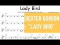 Dexter Gordon - "Lady Bird" Tenor Saxophone Solo Transcription