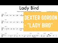 Dexter Gordon - "Lady Bird" Tenor Saxophone Solo Transcription