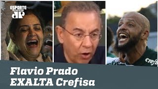 ‘Grande notícia para o Palmeiras é a renovação com a Crefisa’, analisa Flavio Prado