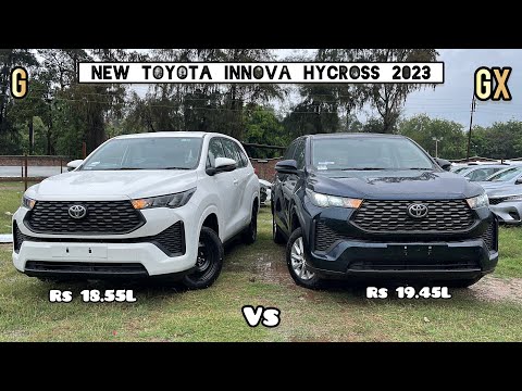 New Toyota Innova Hycross 2023 🔥 G vs Gx - Petrol AT - Base Models Detailed Comparison!