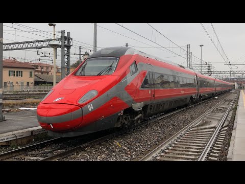 TRENI PASSEGGERI e merci in arrivo, PARTENZA E TRANSITO alla stazione di BRESCIA!