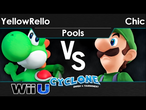 Cyclone 2 - YellowRello (Yoshi) vs Chic (Luigi) Pools - Smash 4