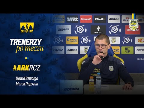 ARKA GDYNIA - RAKÓW CZĘSTOCHOWA 1:4. TRENERZY PO MECZU