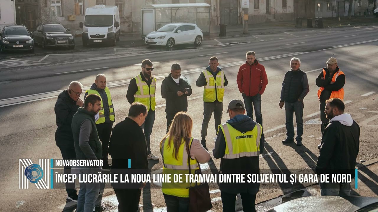Încep lucrările la noua linie de tramvai dintre Solventul și Gara de Nord