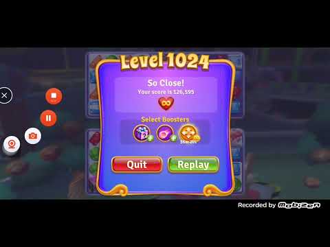 Wonka's World of Candy Level 1024 - Fail