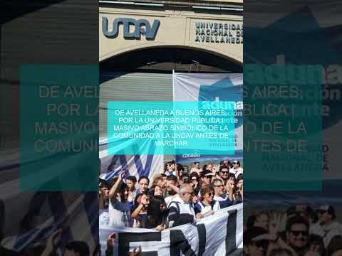 De Avellaneda a Buenos Aires, por la universidad pública | Masivo abrazo simbólico de la comunidad a
