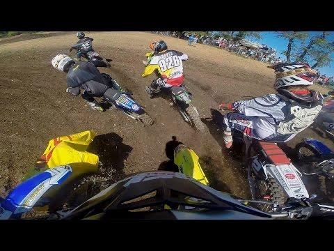 HELMET CAM: Jared Lesher - 125 Pro / Moto 1 - U.S. 2 Stroke Shootout