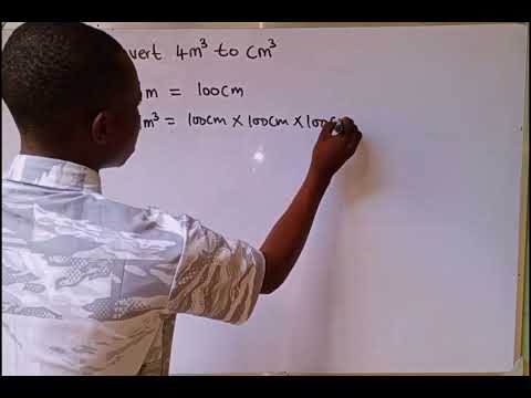 conversion of meter cube to(m³) to centimeter cube (cm³)