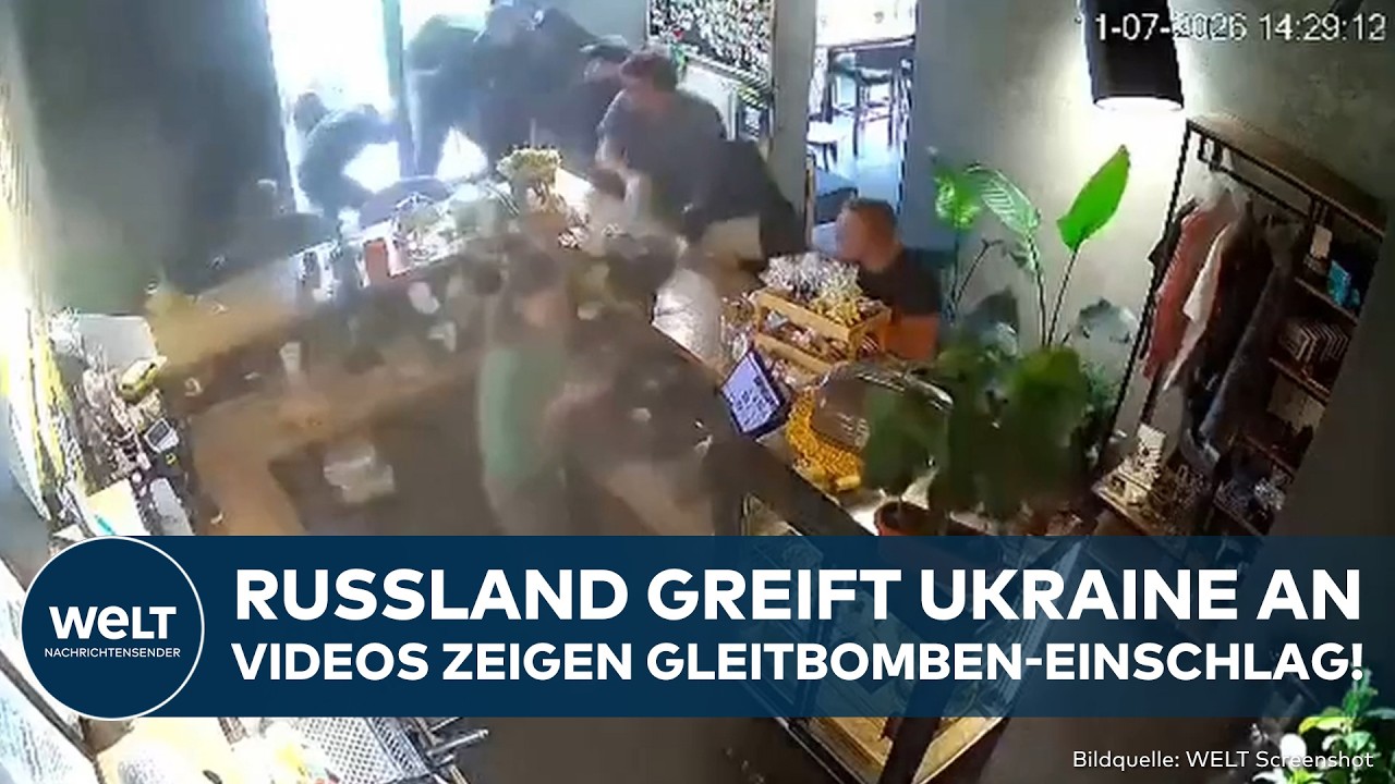 PUTINS KRIEG: Videos zeigen Gleitbomben-Einschlag! Russland greift Stadt Sumy in Ukraine an