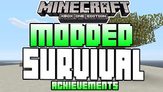 Minecraft Xbox One Edition - MODDED SURVIVAL - UNLOCK ALL ACHIEVEMENTS MAP!