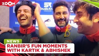 Ranbir Kapoor's FUN moments with Abhishek Bachchan & Kartik Aaryan; REVEALS why 8 is his lucky no.