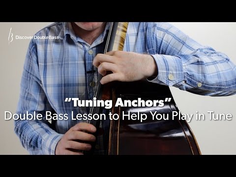 "Tuning Anchors" - How to Find the Notes & Play Them in Tune. Double Bass Lesson