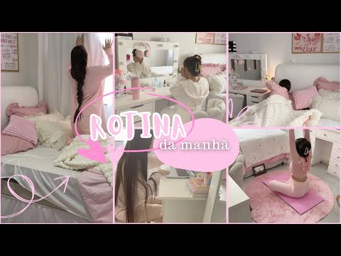 ROTINA DA MANHÃ౨ৎ˖| skincare, matcha, cozy, pilates e asmr organização do quarto🎀🌟