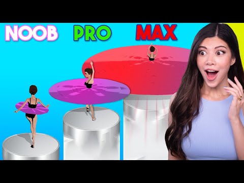Noob vs MAX LEVEL in Ballerina 3D
