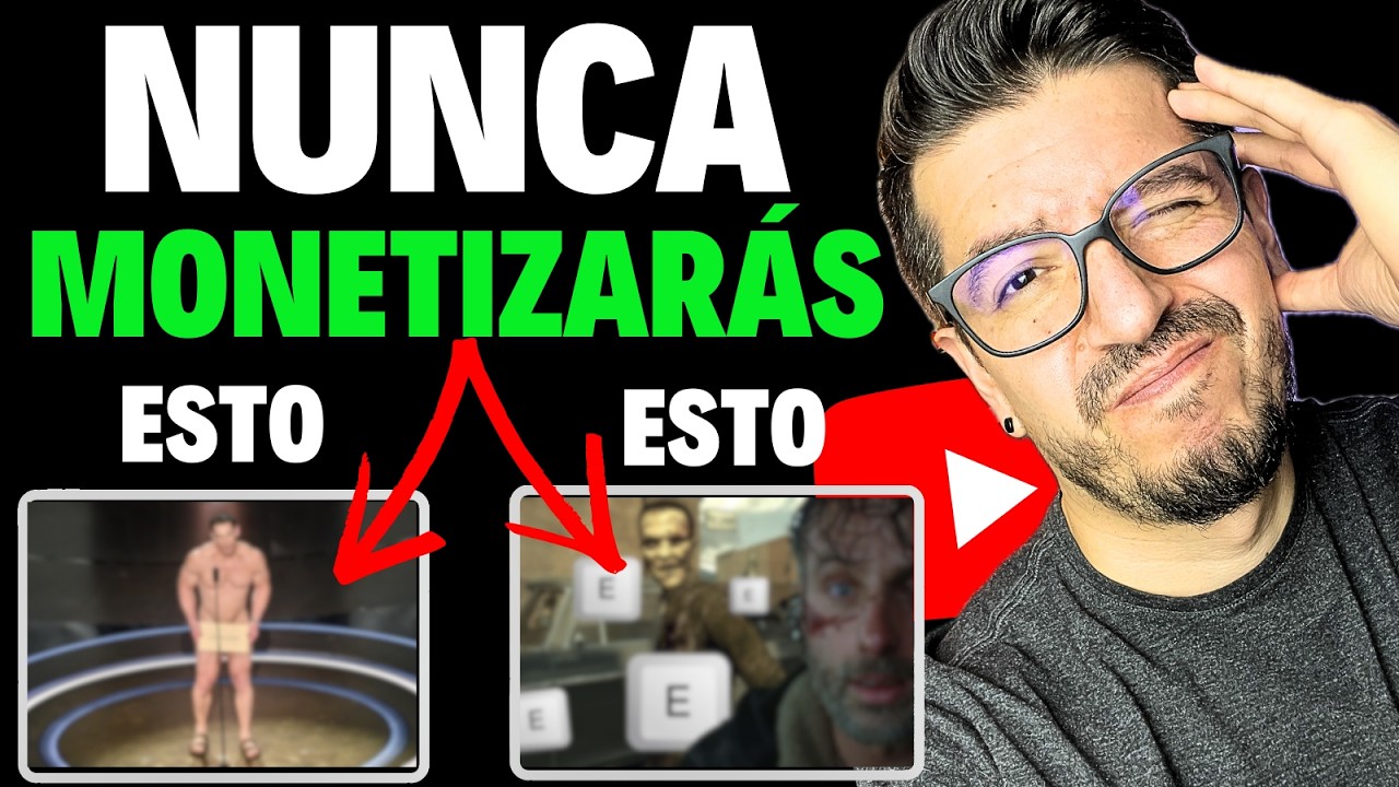 NO Podrás MONETIZAR tus VIDEOS de YouTube SI HACES ESTO