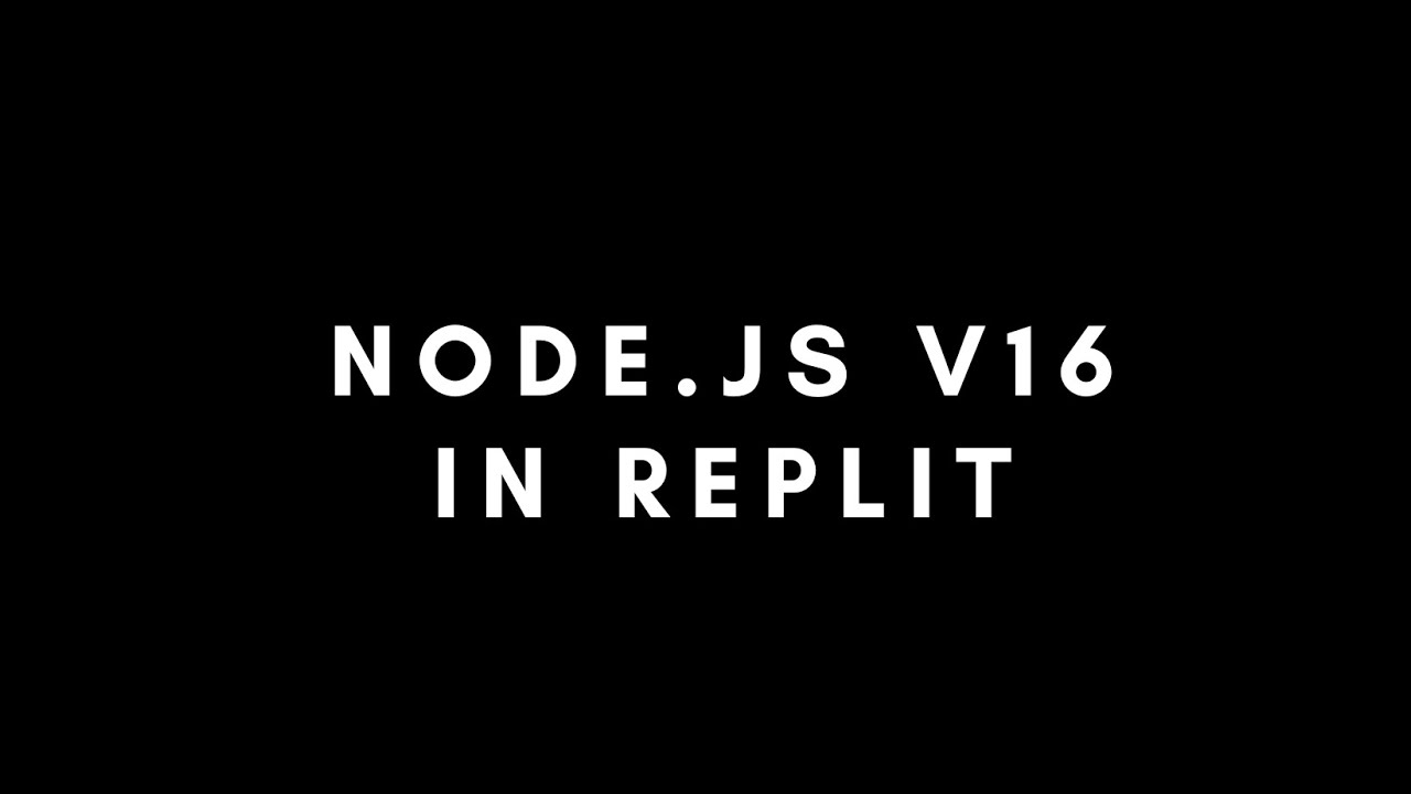 Create a node.js v16 repl in repl.it [FREE]