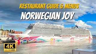 Norwegian Joy Tour Dining Guide, Menus, Food Photos & Restaurants | NCL Joy Food Tour