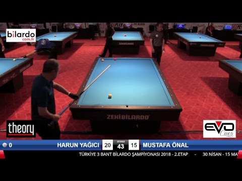 HARUN YAĞICI & MUSTAFA ÖNAL Bilardo Maçı - 2018 ERKEKLER 2.ETAP-3.Ön Eleme