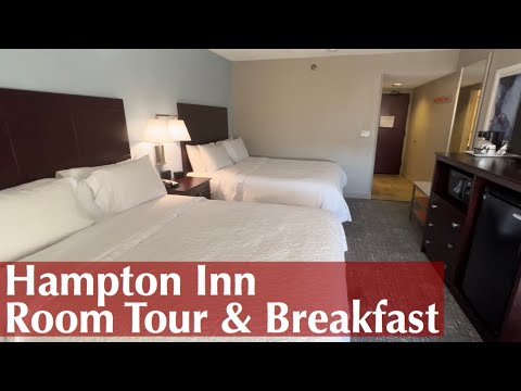 Hampton Inn Breakfast and Room Tour - Hampton Inn Rock Hill - Hotel Fire Pit