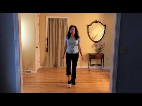 Jerusalema (full speed) - L3/4 Line Dance Lesson & Dance Along - Music @ 3:38