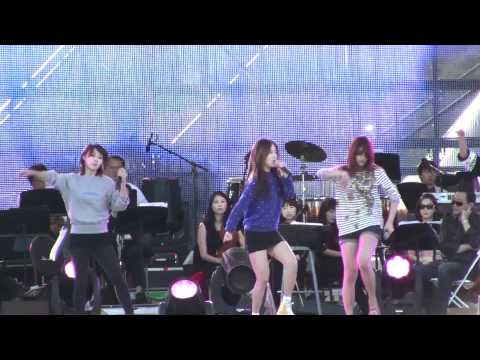 [111009] KBS Concert - 4minute - Mirror Soundcheck Overpeck - NY Korea Festival 거울아거울아