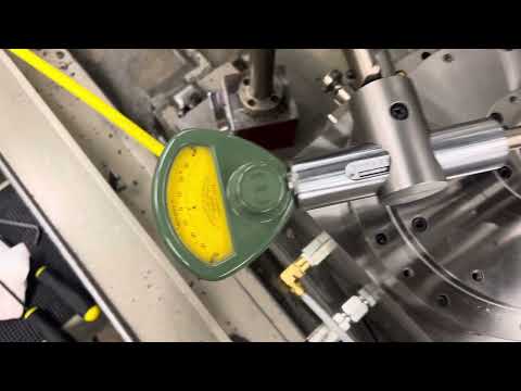 Quick error motion test of our 10B-H oil hydrostatic spindle with a .000,001” Mikrokator