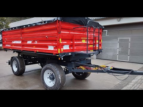 ZYCHAR - Remont przyczepy Autosan D-50, przebudowa na wywrotkę. Lampy Horpol