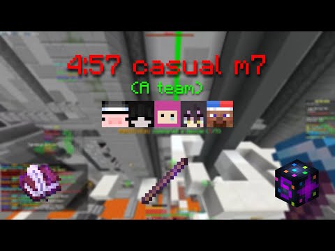 4:57 M7 Casual 5/5 Legit Mage POV | Hypixel Skyblock