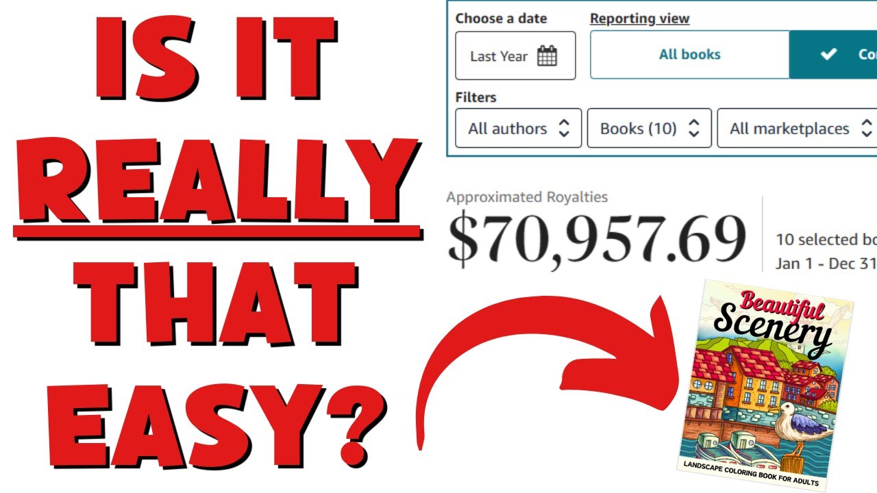 How I Made $70,957 From Coloring Books on Amazon KDP... (TRUTH REVEALED)