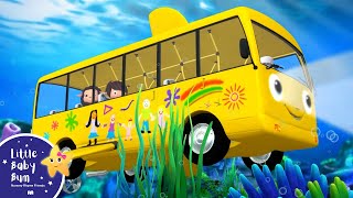 Wheels On The Bus Underwater! | LittleBabyBum - Nursery Rhymes for Babies! ABCs and 123s