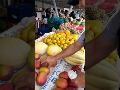 PRAÇA DA FEIRA EM CACERES-MT BRASIL #music #viral #reels #frutas #feira