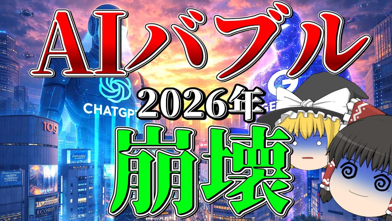 【AIバブル】AIへのヤバすぎる投資状況と、2026年以降の動きを解説！
