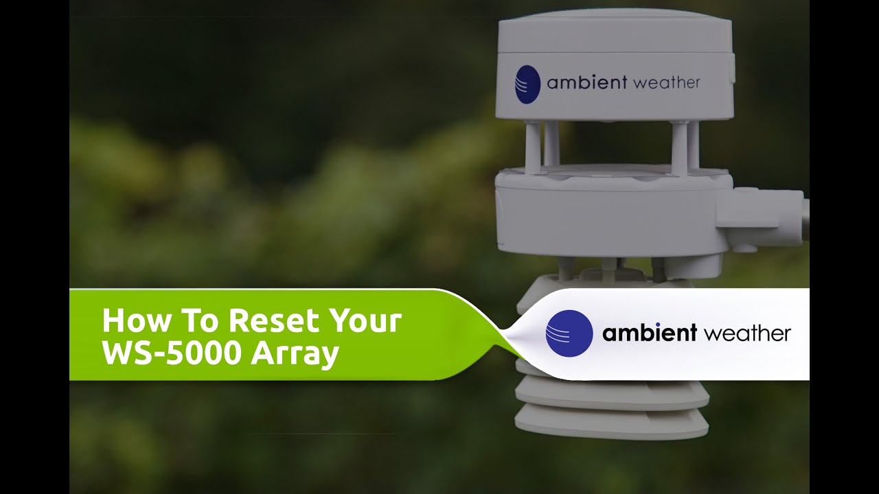 HOW TO: Reset Your WS-5000 Array