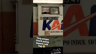 Download lagu Momen Kereta Lokal ditarik Lokomotif Puong CC206 mp3