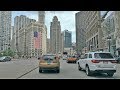 Driving Downtown Chicago Riverfront 4K USA