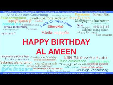 AlAmeen   Languages Idiomas - Happy Birthday